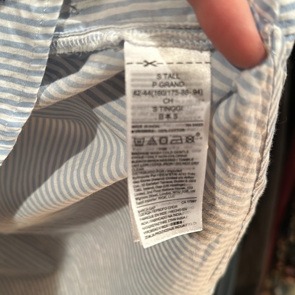 GAP Tall Stripe Pullover Shirt - Picture 5 of 6